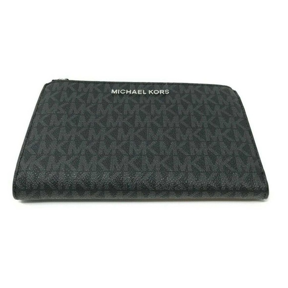 Michael Kors MK Jet Set Travel Double Zip Wallet - Picture 5 of 8